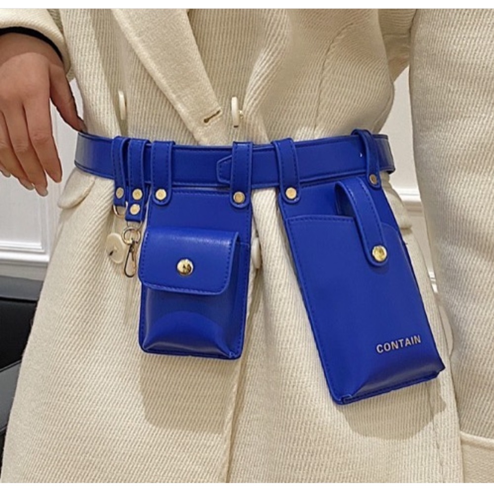 Royal blue waist/ chest belt bag